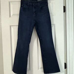 AG Adriano Goldschmied Navy Flare Jeans
